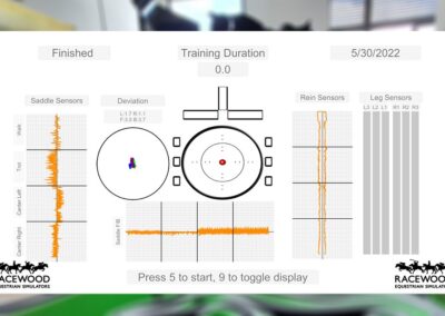 Reitsimulator Wien Analysebildschirm